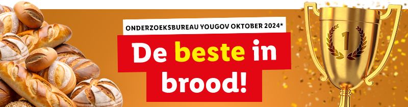 Lidl is de beste in brood!