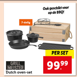 Grillmeister Dutch oven-set