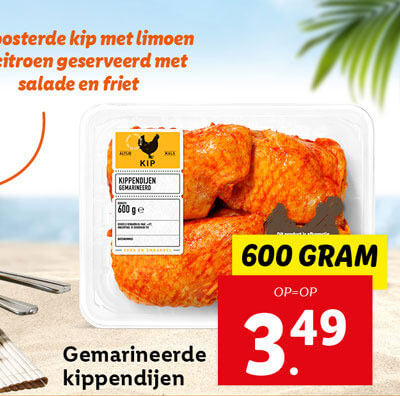 Gemarineerde kippendijen