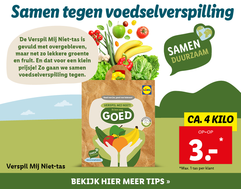 Verspil Mij Niet-tas