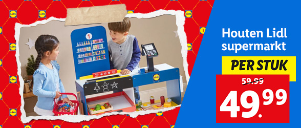 Houten Lidl supermarkt