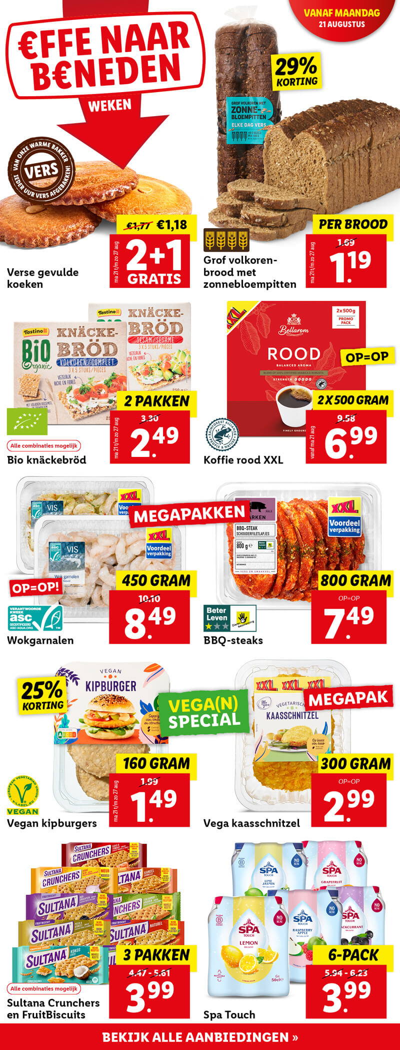 Effe naar beneden