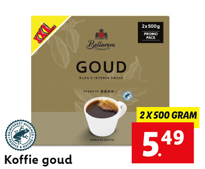 Koffie goud XXL: 2x 500 gram voor slechts 5.49