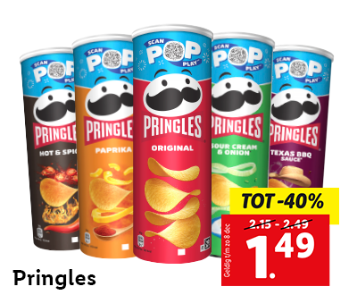 Prinlges: Tot 40% korting nu voor 1.49