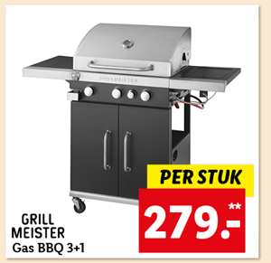 Grillmeister Gas BBQ 3+1