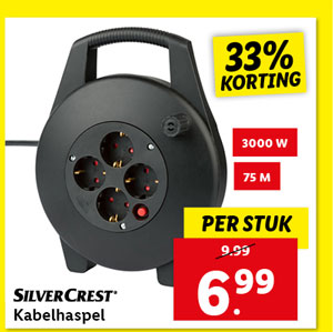 SILVERCREST® Kabeldoos, 4-voudig, 7,5 m
