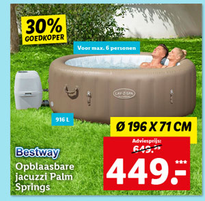 Bestway Opblaasbare jacuzzi Palm Springs