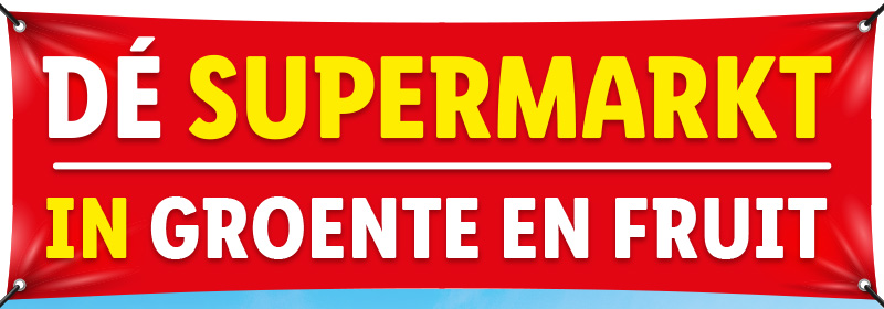 Dé supermarkt in groente en fruit