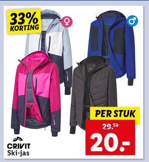 CRIVIT Dames of heren ski jas