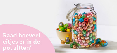 Weet jij hoeveel eitjes er in de pot zitten? 