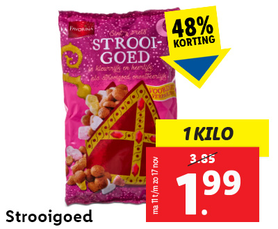 Strooigoed: 1 kilo voor 1.99