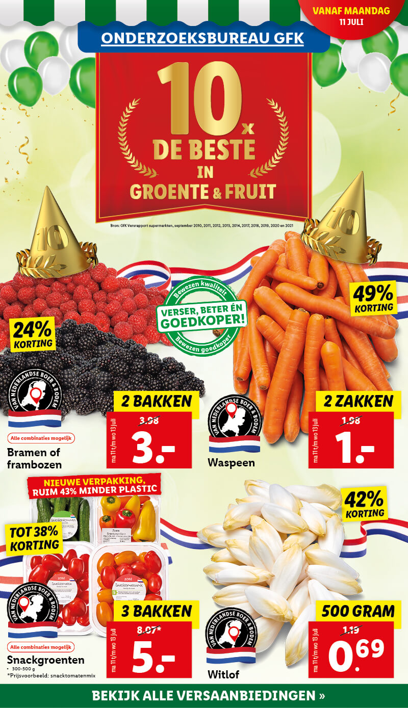 10x de Beste in Groente & Fruit