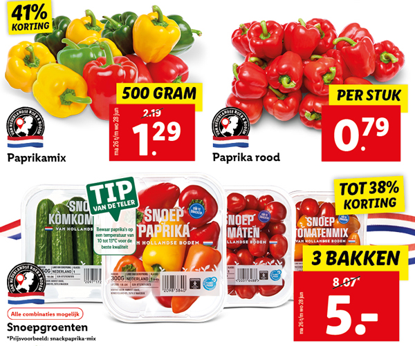 De supermarkt in groente en fruit