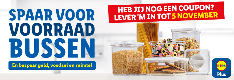 Lidl Plus voorraadbussen