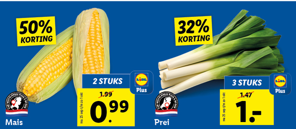Dé supermarkt in groente en fruit