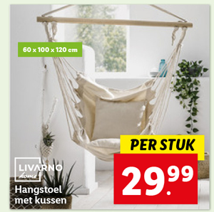 Livarno Home Hangstoel met kussen