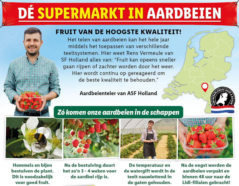De supermarkt in groente en fruit