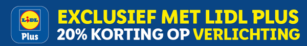 20% korting op verlichting met Lidl Plus