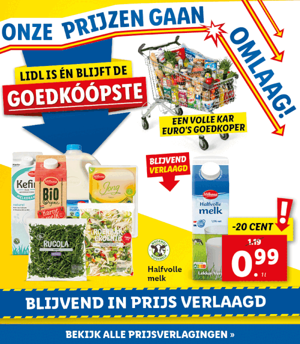 Lidl is én blijft de goedkoopste