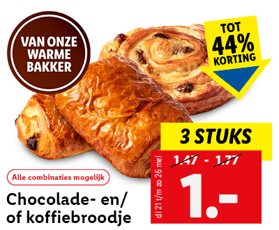 Chocoladebroodjes en of koffiebroodjes