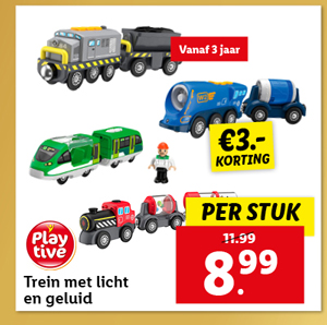 Playtive Trein met licht en geluid