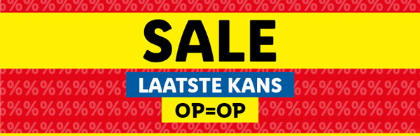 Bekijk alle SALE producten! Alleen online verkrijgbaar en op=op!