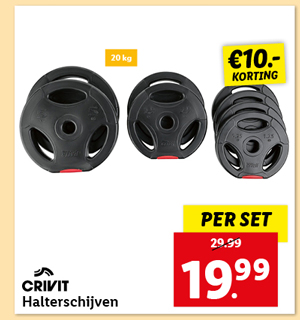 CRIVIT Halterschijven 20 kg