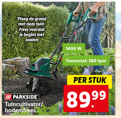 Parkside Tuincultivator/bodemfrees