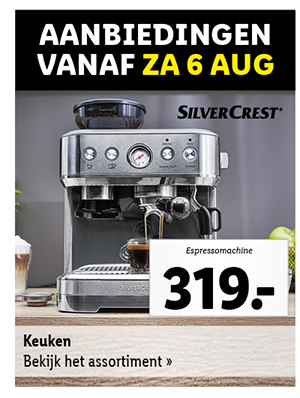 Bekijk vanaf zaterdag 6 augustus de aanbiedingen voor al het keukenapparatuur