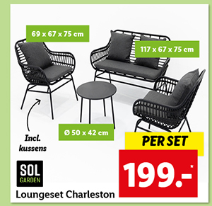 Sol Garden Loungeset Charleston