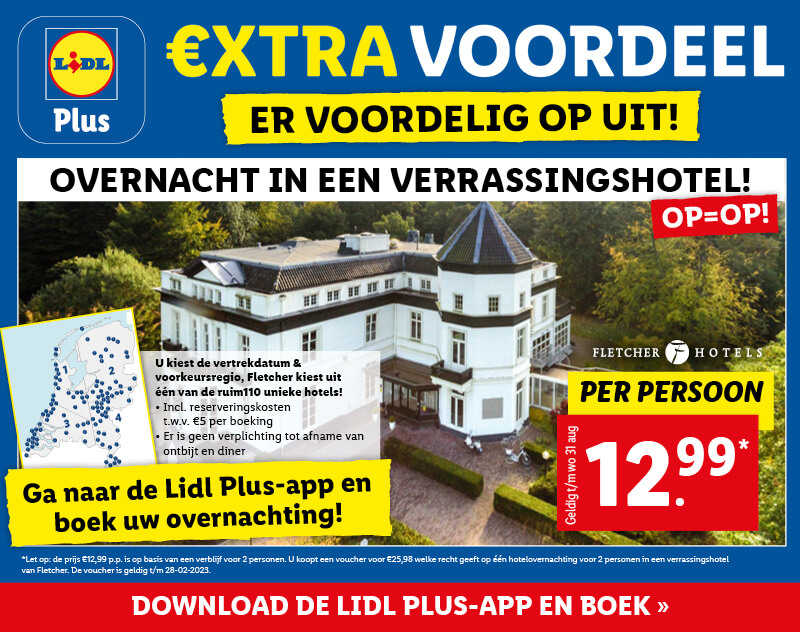 Extra voordeel: overnacht in een verrassingshotel