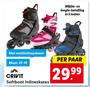 CRIVIT Softboot inlineskatesvmaat 37 - 41