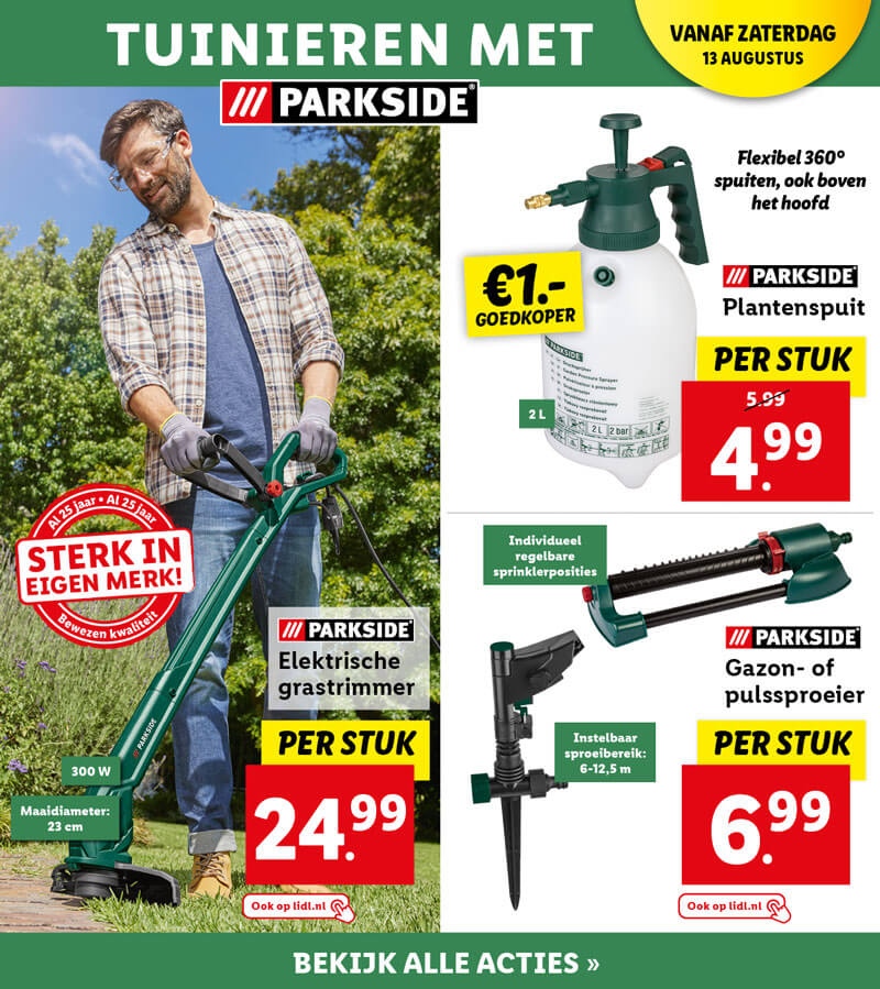 Tuinieren met Parkside