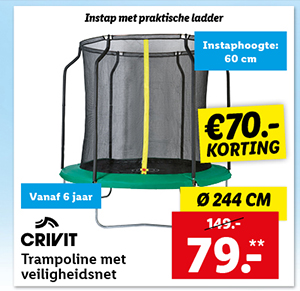 crivit Trampoline Ø244 cm