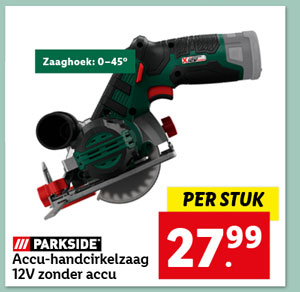 Parkside Accu-handcirkelzaag 12V zonder accu