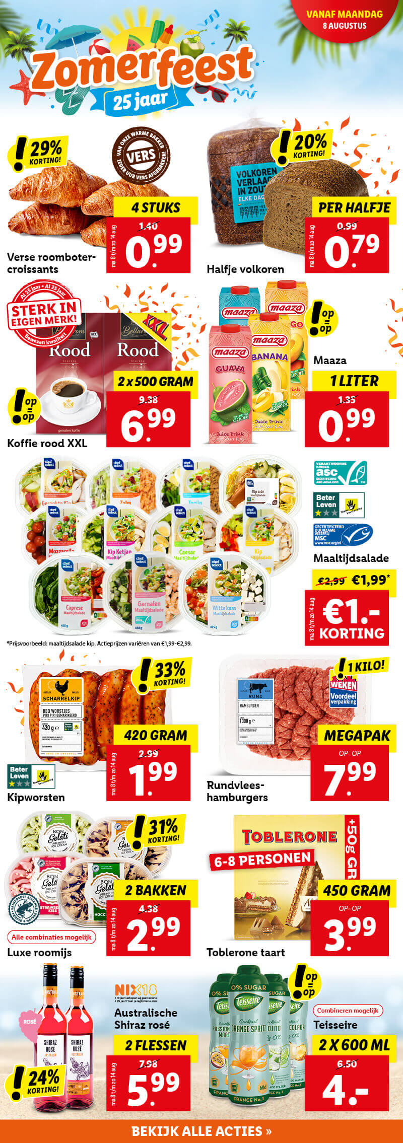 Zomerfeest aanbiedingen