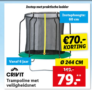 crivit Trampoline Ø244 cm
