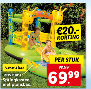 Happy People Springkussen met zwembad