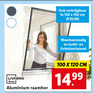 Livarno Home Aluminium raamhor