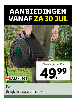 Bekijk vanaf zaterdag 30 juli de aanbiedingen voor alle tuinproducten