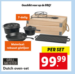 Grillmeister Dutch oven-set