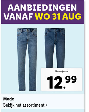 Bekijk vanaf woensdag 31 augustus de aanbiedingen voor alle mode