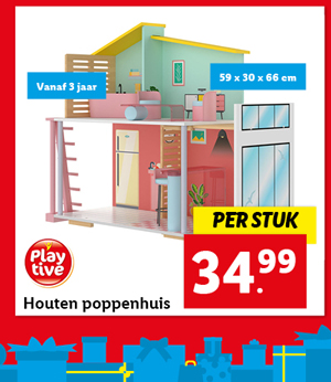 Playtive Houten poppenhuis
