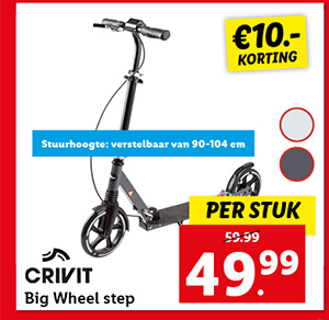 crivit Big Wheel step