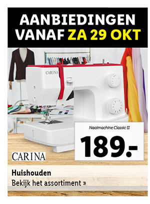 Bekijk vanaf zaterdag 29 oktober de aanbiedingen voor de huishoudartikelen
