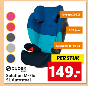 Cybex Solution M-Fix SL Autostoel - Groep II, III