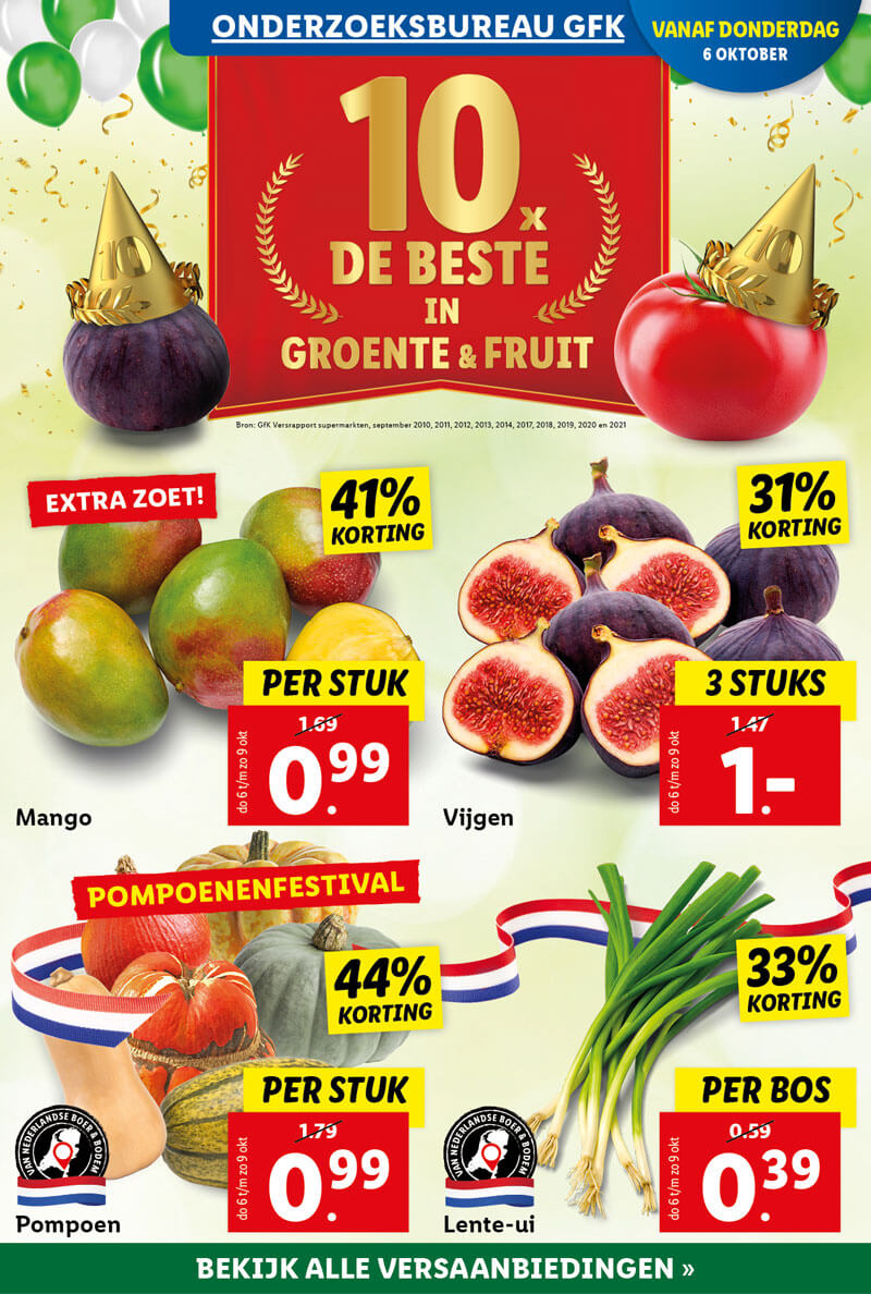 10x de beste in groente en fruit