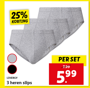LIVERGY 3 heren slips