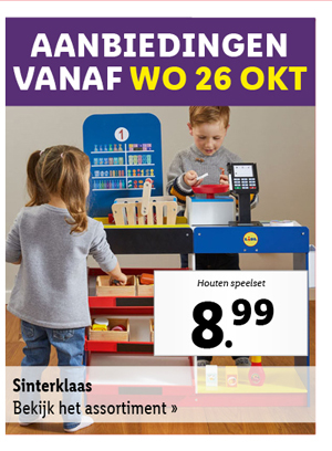 Bekijk vanaf woensdag 26 oktober alle nieuwe Sint cadeau's