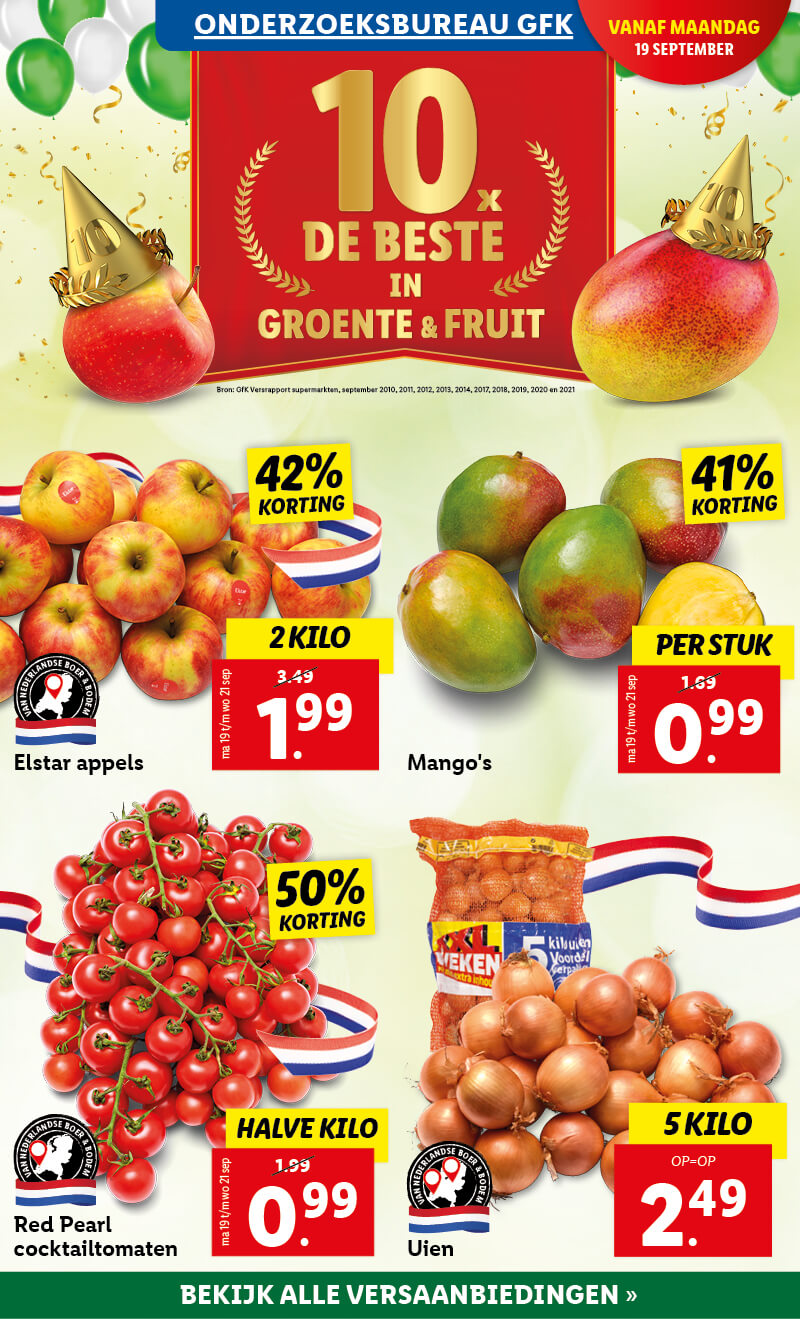 10x de beste in groente en fruit